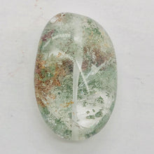 Load image into Gallery viewer, Lodalite Quartz Oval Pendant Figurine Bead | Clear Included|1 Bead| 32x22x13 mm|