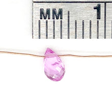 Load image into Gallery viewer, AAA Natural Brilliant Pink Sapphire .25cts Briolette Bead | 1 Bead |