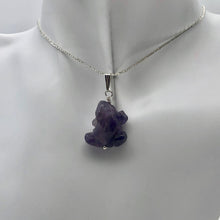Load image into Gallery viewer, Ribbit Amethyst Frog Solid Sterling Silver Pendant 509266AMS - PremiumBead Alternate Image 2