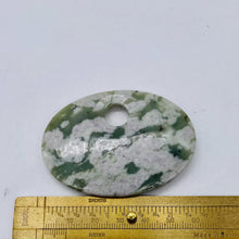 Load image into Gallery viewer, Harmony Stone Oval Centerpiece Bead - Gentle Seas | 63x45x8mm | 1 Bead |