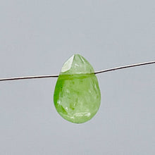 Load image into Gallery viewer, Garnet Grossular Flat Faceted Briolette Pendant Bead| 9x6x3mm (1.3ct) |Green | 1