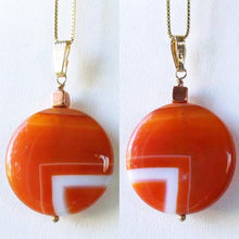 Load image into Gallery viewer, Made in USA Copper Red Carnelian 14Kgf Pendant 505677J - PremiumBead Primary Image 1