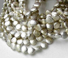 Load image into Gallery viewer, Designer Four Brushed Solid Sterling Silver Coin Beads 7223 - PremiumBead Alternate Image 2