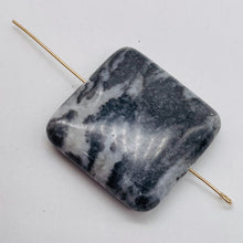 Load image into Gallery viewer, 1 Bead of Black & White Zebra Agate Pendant Beads 008615