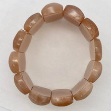 Load image into Gallery viewer, Succulent!! 30x14x7mm Peach Moonstone 12 Bead Bracelet - PremiumBead Alternate Image 3
