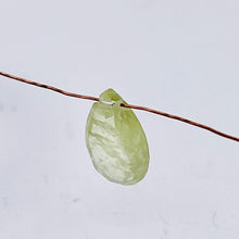 Load image into Gallery viewer, Sapphire 1.3ct Flat Faceted Briolette Pendant Bead | 9x6x3mm | Pale Green | 1 |
