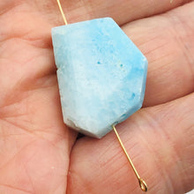 Load image into Gallery viewer, 30cts Druzy Natural Hemimorphite Pendant Bead | Blue | 25x18x8mm | 1 Bead |