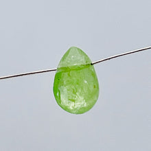 Load image into Gallery viewer, Garnet Grossular Flat Faceted Briolette Pendant Bead| 9x6x3mm (1.3ct) |Green | 1