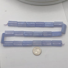 Load image into Gallery viewer, Blue Chalcedony Flat Rectangle Bead Strand | 21x12x5.5 | Blue | 20 Beads |