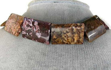 Load image into Gallery viewer, Exotic Tiger Jasper 35x25x5mm Rectangular Pendant Bead 8" Strand | 6 Beads |