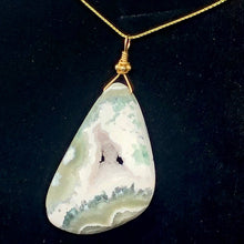 Load image into Gallery viewer, Ocean Jasper 14K Gold Filled Freeform | 2.25 | Green/White/Gold | 1 Pendant