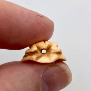 Poised Hand Carved Frog on Lily Pad Bone Bead | 1 Bead | 19x8mm | 7550 - PremiumBead Alternate Image 10