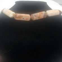 Load image into Gallery viewer, Conglomerate Jasper Rounded Rectangle Strand | 40X15X5 | Pastels/Brown | 10 Bead