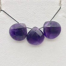 Load image into Gallery viewer, 3 Amethyst Faceted Briolette Beads | 11x5mm | Imperial Purple | 4672 - PremiumBead Primary Image 1