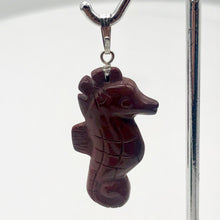 Load image into Gallery viewer, Mookaite Seahorse Sterling Silver Pendant | Semi Precious Stone Jewelry| 1 3/4"