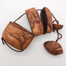 Load image into Gallery viewer, Hand Carved Crane Boxwood 3-part Inro Purse - PremiumBead Alternate Image 4