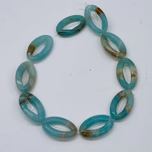 Load image into Gallery viewer, 4 Picture Frame Amazonite 20x12x4mm Oval Beads 009368D