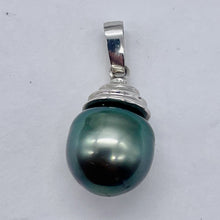 Load image into Gallery viewer, South Sea Pearl 14K White Gold Drop Pendant | 1" Long | Gray | 1 Pendant |