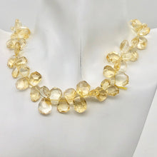 Load image into Gallery viewer, Citrine Faceted Briolette Bead Strand | 13x11 to 11x8x5mm | Golden | 55g |