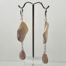 Load image into Gallery viewer, Mookaite Dangle Sterling Silver Lever Back Earrings | 3" Long | Mauve | 1 Pair |