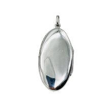 Load image into Gallery viewer, Sterling Silver Double Picture Oval Locket | 1 3/4" Long | Silver | 1 Locket |
