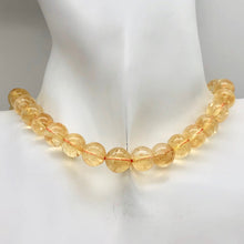 Load image into Gallery viewer, Citrine Round Stone Strand| 10mm | Gold | 37 Bead(s)