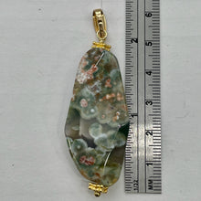 Load image into Gallery viewer, Ocean Jasper 14K Gold Filled Long | 2 1/2" Long | Green/Brown | 1 Pendant |