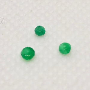 2 Natural Emerald 5x3mm to 6x4.25mm Faceted Roundel Beads 10715D - PremiumBead Alternate Image 5