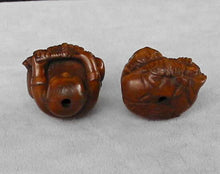 Load image into Gallery viewer, Carved Boxwood Boy w/Turtle Ojime/Netsuke Bead - PremiumBead Alternate Image 3