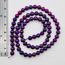 Load image into Gallery viewer, Fresh Water Pearl Strand Round | 5 mm | Magenta Purple | 75 Beads |