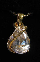 Load image into Gallery viewer, Shimmer Cubic Zircon & 22K Vermeil Pendant 10534 - PremiumBead Alternate Image 2