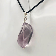 Load image into Gallery viewer, Custom Focal Lavender Fluorite & Sterling Silver Pendant | 2" Long | 510869S - PremiumBead Alternate Image 2