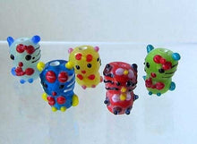 Load image into Gallery viewer, 5 Glass Lampwork Kitty Cat Cartoon Beads 007594 - PremiumBead Primary Image 1