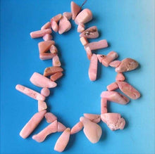 Load image into Gallery viewer, 404cts Pink Peruvian Opal Briolette Bead Strand 110460E - PremiumBead Primary Image 1