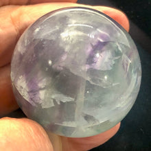 Load image into Gallery viewer, Fluorite Scry Sphere Round Meditation | 2" | Green/Purple | 1 Sphere |