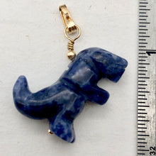 Load image into Gallery viewer, Purple Dinosaur Sodalite Tyrannosaurus Rex 14Kgf Pendant | 1.5" Long | Purple | - PremiumBead Alternate Image 4