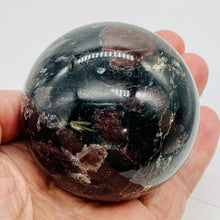 Load image into Gallery viewer, Garnet Scry Sphere Round | 3" | Red/Black | 1 Sphere |