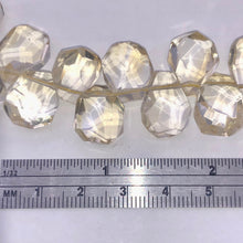 Load image into Gallery viewer, Citrine Faceted Briolette Bead Strand | 12x11 to 15x12x7mm | Golden | 85g |