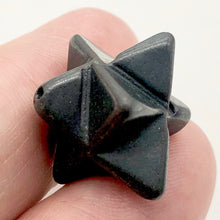 Load image into Gallery viewer, Kabbalah Carved Hematite Star Figurine | 25x15x15mm | Black
