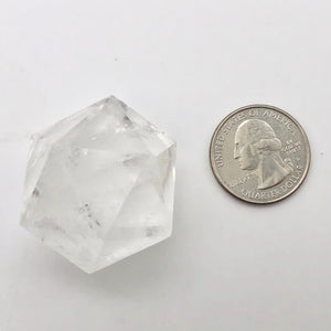Quartz Crystal Icosahedron Sacred Geometry Crystal |Healing Stone|38mm or 1.5"| - PremiumBead Alternate Image 3
