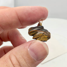 Load image into Gallery viewer, Tiger's Eye Bunny Rabbit Pendant Necklace|SemiPrecious Stone Jewelry|14K Pendant