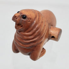 Load image into Gallery viewer, Hand Carved and Signed Boxwood Walrus Ojime/Netsuke Bead - PremiumBead Alternate Image 3