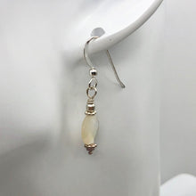 Load image into Gallery viewer, Faceted Mother of Pearl and Sterling Silver Earrings | 1 3/8" Long |