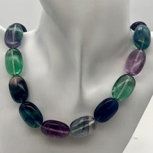 Load image into Gallery viewer, Sparkling! Multi-Hue Fluorite Oval Bead Strand - PremiumBead Primary Image 1