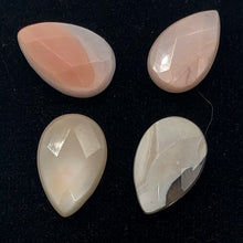 Load image into Gallery viewer, 2 Pink Botswana Agate Faceted Briolette Beads 6768