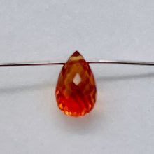 Load image into Gallery viewer, Sapphire, Faceted Padparadscha .6ct Briolette | 5.7x3.5mm | Orange | 1 Bead |