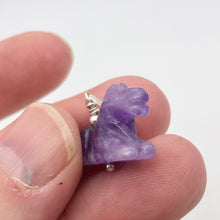 Load image into Gallery viewer, Adorable Pony Amethyst Horse & Sterling Silver Pendant | 1 1/8" Long | 509268AMS - PremiumBead Alternate Image 10