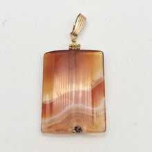 Load image into Gallery viewer, Hand Carved Carnelian Agate and 14K Gold Filled 2 1/8" Pendant 506759B - PremiumBead Alternate Image 3