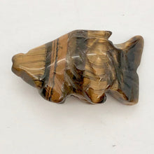 Load image into Gallery viewer, Swimmin' 2 Carved Tigers Eye Fish Koi Carp Beads | 23x11x8mm | Gold