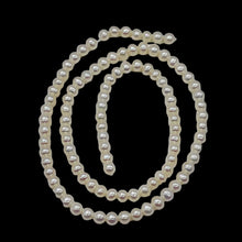 Load image into Gallery viewer, Premium White Freshwater Pearl Strand | 4.5x4.5-4.5x4mm | 100 Pearls }
